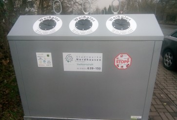Altglas-Container für Stadt und Kreis Nordhausen