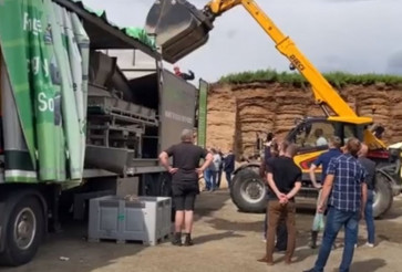 Demonstration der Paddle Depacker-Technologie in Matejovce